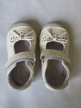 Stride Rite Cream Toddler Mary Jane Shoes